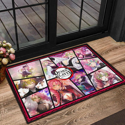 Mitsuri Kanroji Love Hashira Demon Slayer Door Mat Anime Home Decor Custom For Fans NA051004