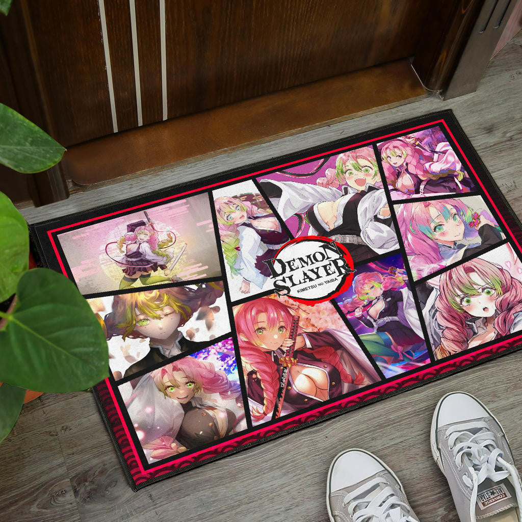 Mitsuri Kanroji Love Hashira Demon Slayer Door Mat Anime Home Decor Custom For Fans NA051004