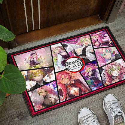 Mitsuri Kanroji Love Hashira Demon Slayer Door Mat Anime Home Decor Custom For Fans NA051004