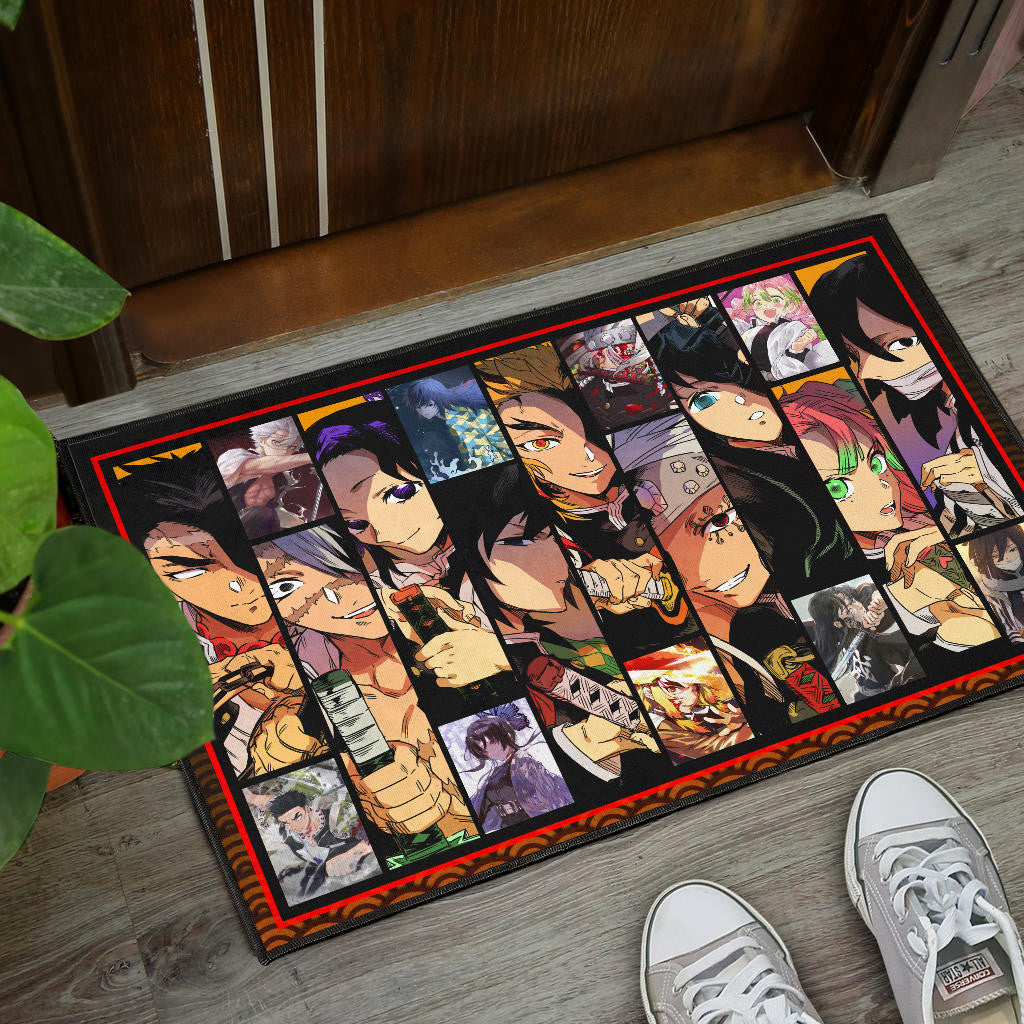 Hashira Strongest Characters Demon Slayer Door Mat Anime Home Decor Custom For Fans NA051001