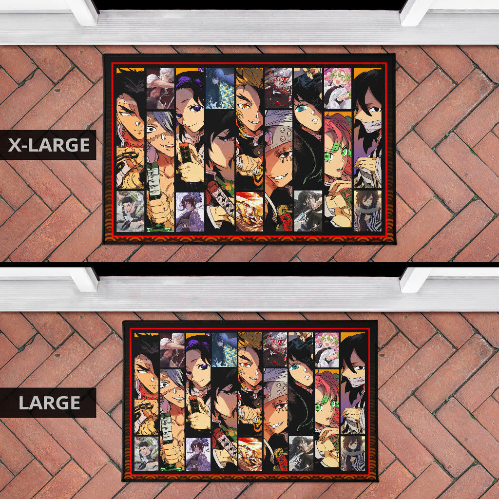 Hashira Strongest Characters Demon Slayer Door Mat Anime Home Decor Custom For Fans NA051001