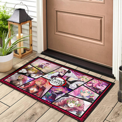 Mitsuri Kanroji Love Hashira Demon Slayer Door Mat Anime Home Decor Custom For Fans NA051004