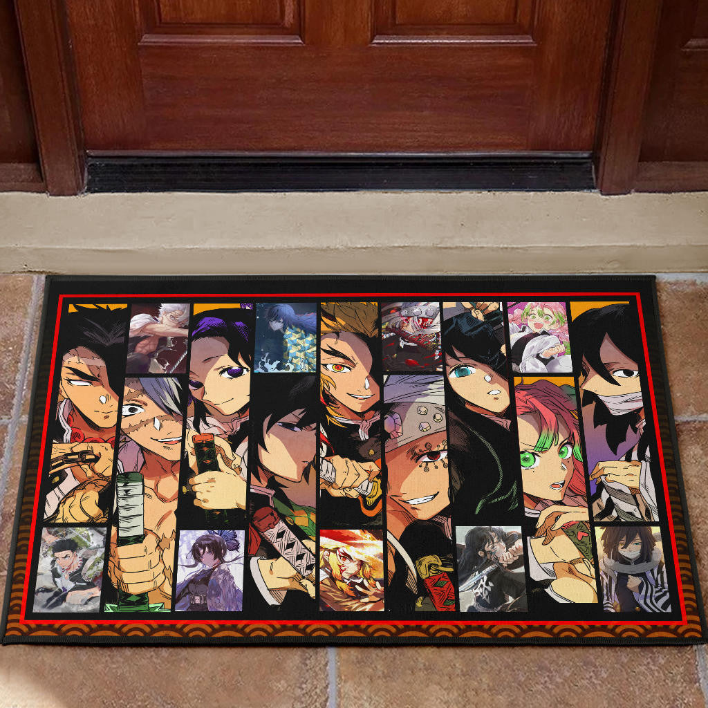 Hashira Strongest Characters Demon Slayer Door Mat Anime Home Decor Custom For Fans NA051001