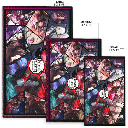Nezuko Kamado Demon Slayer Area Rug Anime Home Decor Custom For Fans NA051101