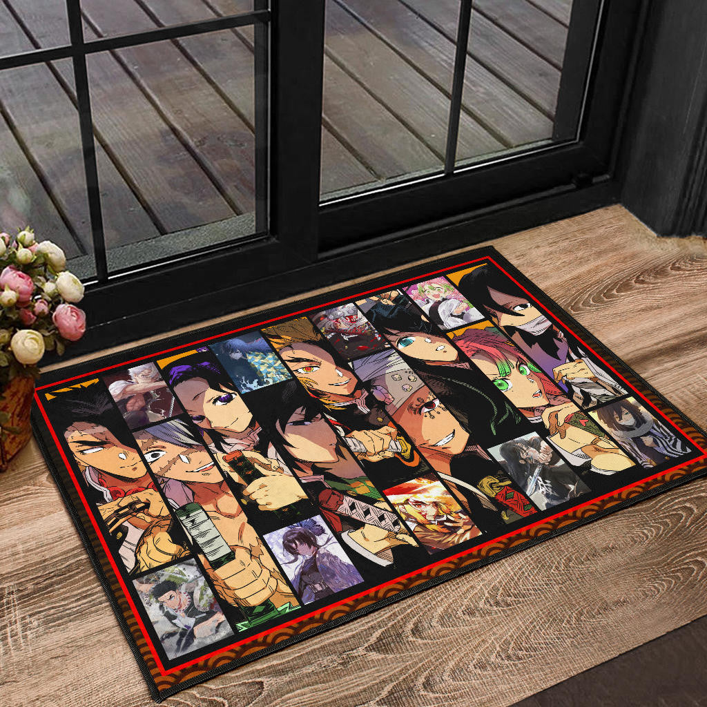 Hashira Strongest Characters Demon Slayer Door Mat Anime Home Decor Custom For Fans NA051001