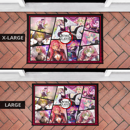 Mitsuri Kanroji Love Hashira Demon Slayer Door Mat Anime Home Decor Custom For Fans NA051004