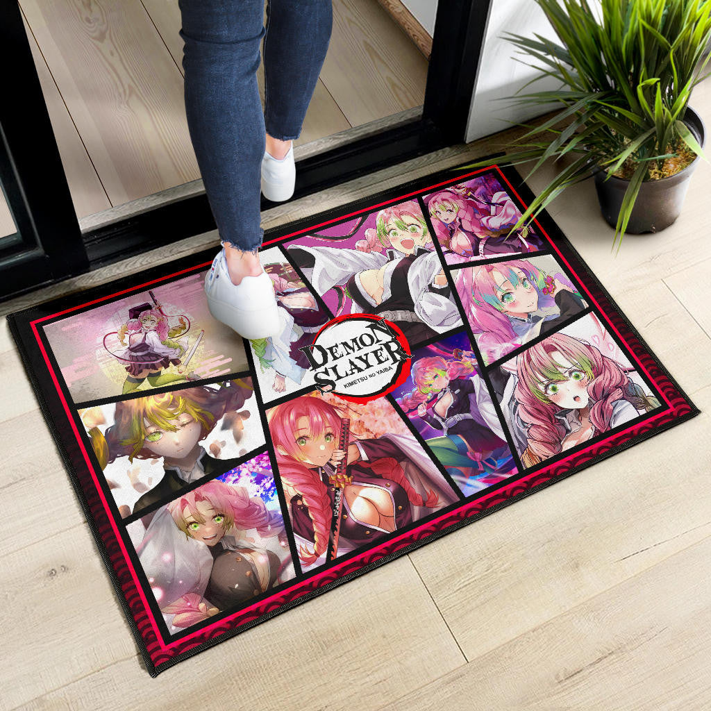 Mitsuri Kanroji Love Hashira Demon Slayer Door Mat Anime Home Decor Custom For Fans NA051004