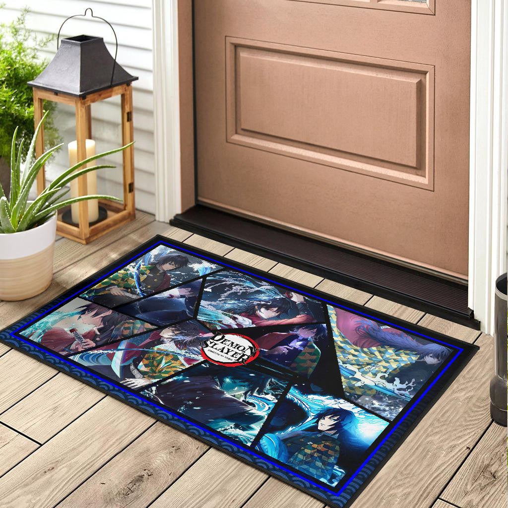 Giyu Tomioka Water Hashira Demon Slayer Door Mat Anime Home Decor Custom For Fans NA051103