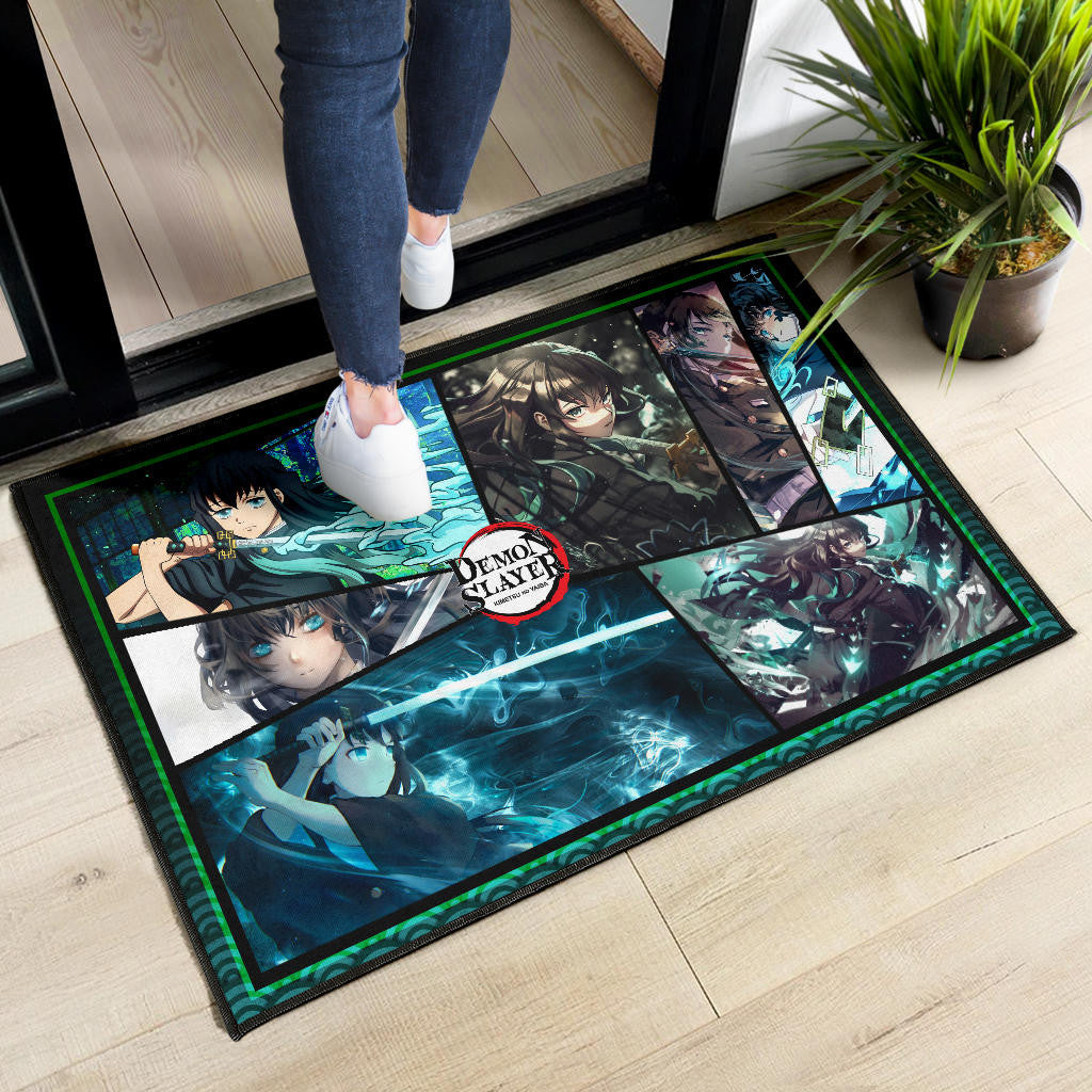 Muichiro Tokito Mist Hashira Demon Slayer Door Mat Anime Home Decor Custom For Fans NA051003