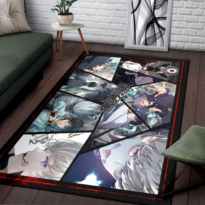 Toge Inumaki And Junpei Yoshino Jujutsu Kaisen Area Rug Anime Home Decor Custom For Fans NA052503