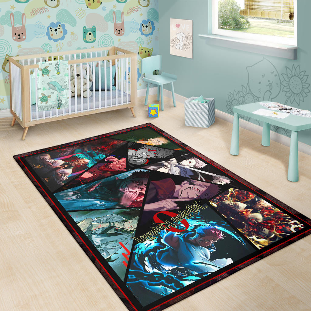 Ryomen Sukuna Jujutsu Kaisen Area Rug Anime Home Decor Custom For Fans NA052303