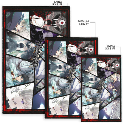 Toge Inumaki And Junpei Yoshino Jujutsu Kaisen Area Rug Anime Home Decor Custom For Fans NA052503