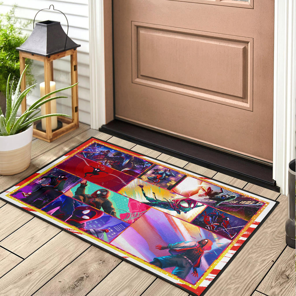 Spider Man Into Spiderverse Door Mat Movie Home Decor Custom For Fans NT050401