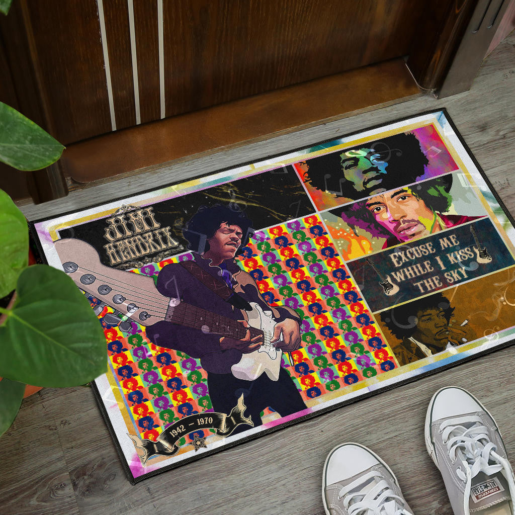 Jimi Hendrix Door Mat Singer Home Decor Custom For Fans NT050601