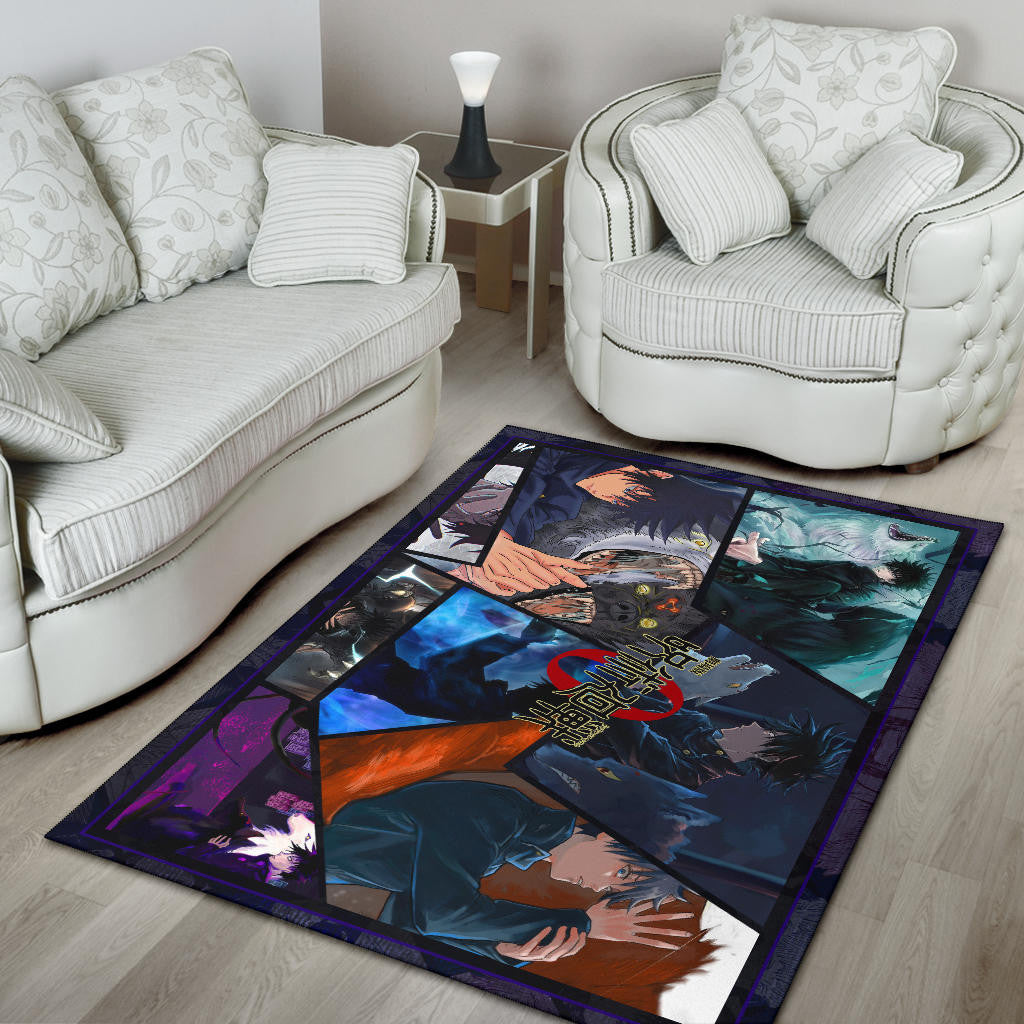 Megumi Fushiguro Jujutsu Kaisen Area Rug Anime Home Decor Custom For Fans NA052304
