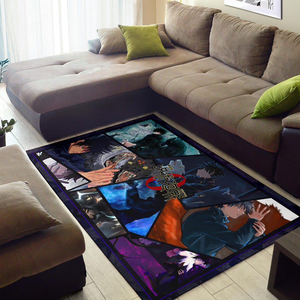 Megumi Fushiguro Jujutsu Kaisen Area Rug Anime Home Decor Custom For Fans NA052304
