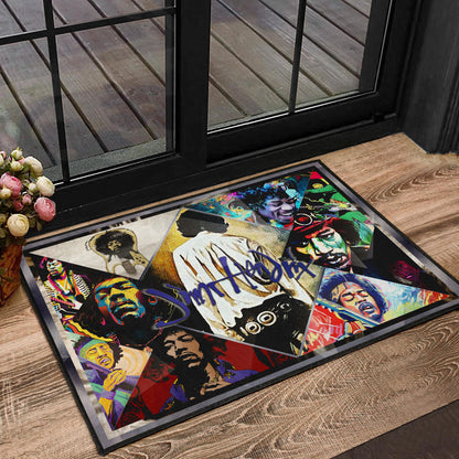 Jimi Hendrix Door Mat Singer Home Decor Custom For Fans NT050901