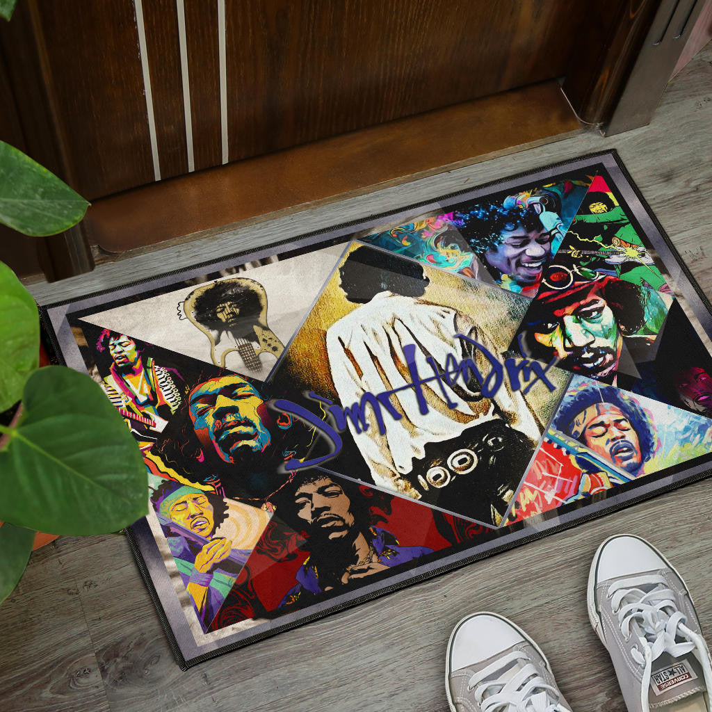 Jimi Hendrix Door Mat Singer Home Decor Custom For Fans NT050901