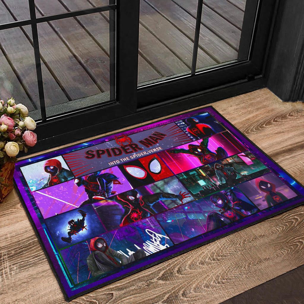 Spider Man Into Spiderverse Door Mat Movie Home Decor Custom For Fans NT050402