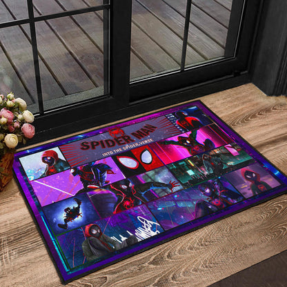 Spider Man Into Spiderverse Door Mat Movie Home Decor Custom For Fans NT050402