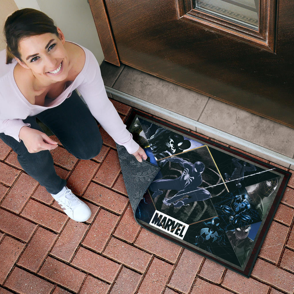 Black Spider Man Door Mat Movie Home Decor Custom For Fans NT051101