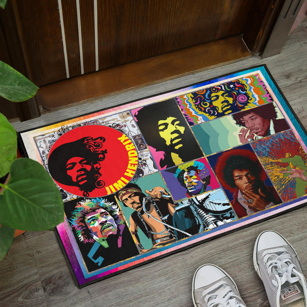 Jimi Hendrix Door Mat Singer Home Decor Custom For Fans NT050501