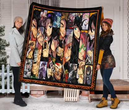 Hashira Strongest Characters Demon Slayer Area Rug Anime Home Decor Custom For Fans NA052001