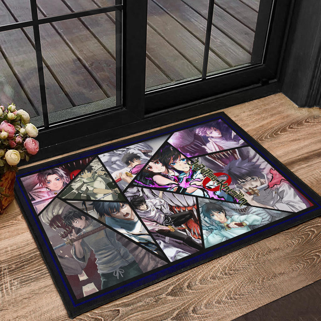 Toge Inumaki And Junpei Yoshino Jujutsu Kaisen Door Mat Anime Home Decor Custom For Fans NA052503