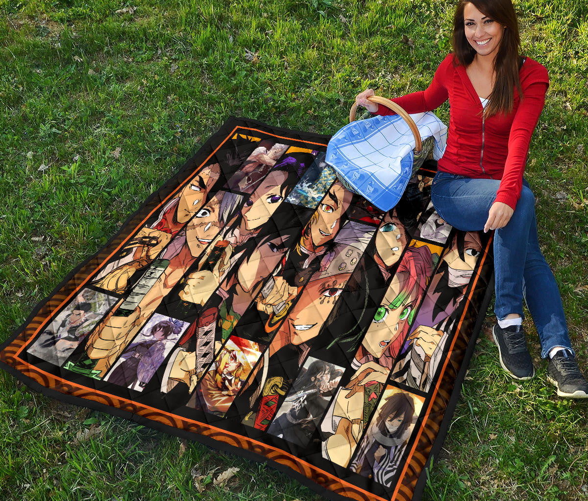 Hashira Strongest Characters Demon Slayer Area Rug Anime Home Decor Custom For Fans NA052001
