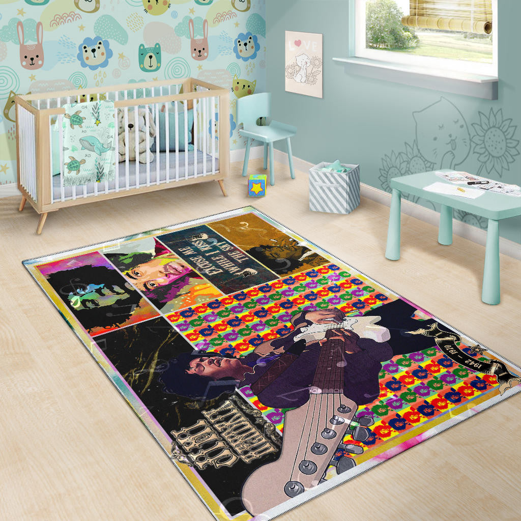 Jimi Hendrix Area Rug Singer Home Decor Custom For Fans NT050601