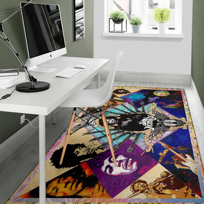 Jimi Hendrix Area Rug Singer Home Decor Custom For Fans NT051001