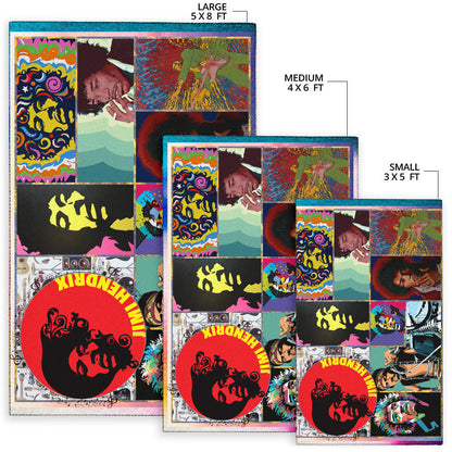Jimi Hendrix Area Rug Singer Home Decor Custom For Fans NT050502