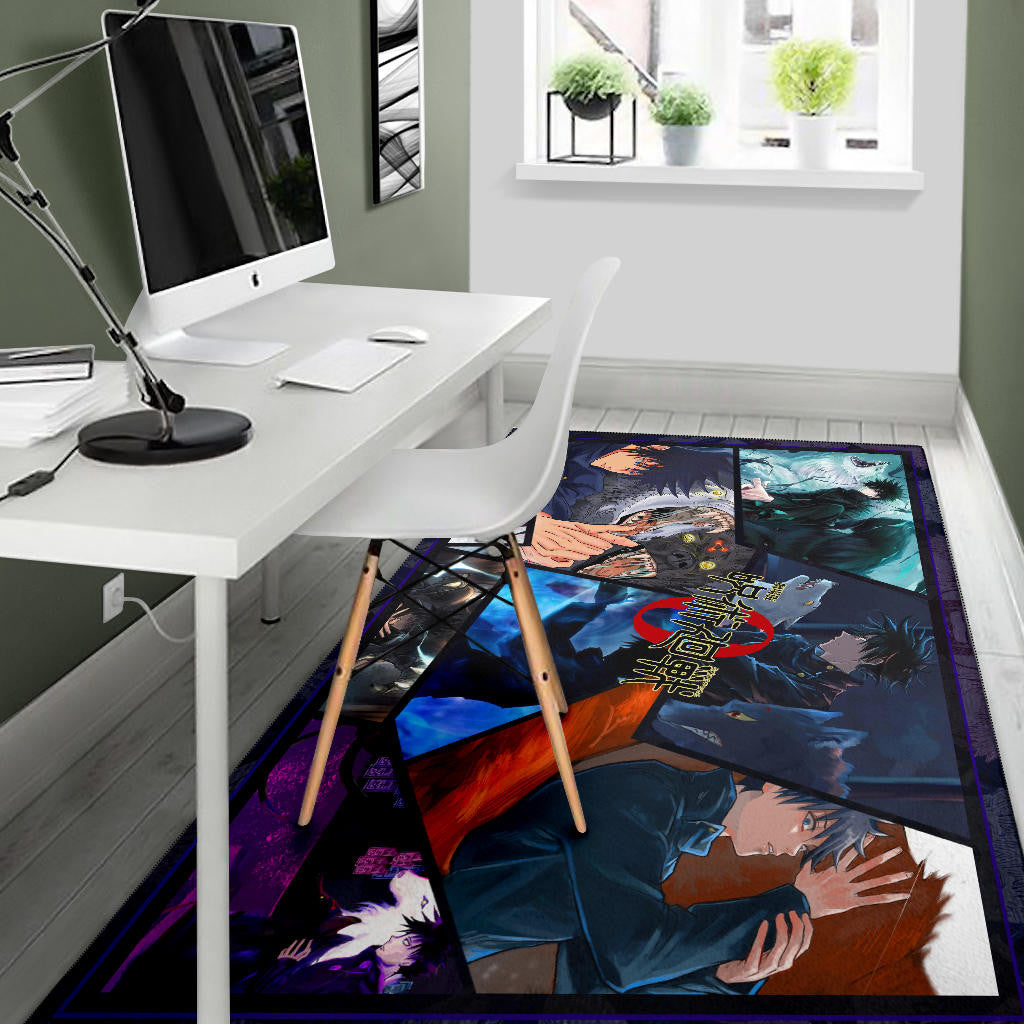 Megumi Fushiguro Jujutsu Kaisen Area Rug Anime Home Decor Custom For Fans NA052304