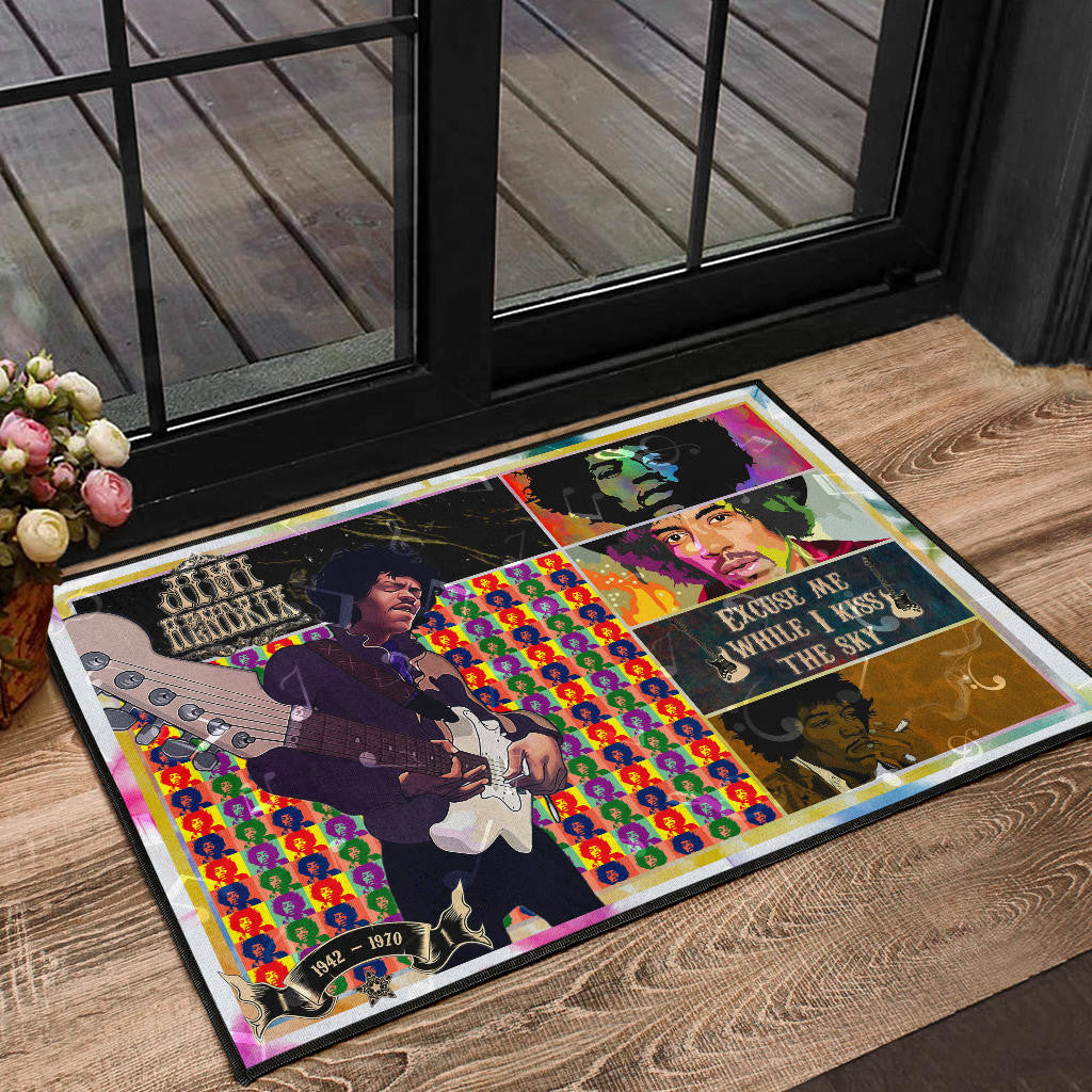 Jimi Hendrix Door Mat Singer Home Decor Custom For Fans NT050601