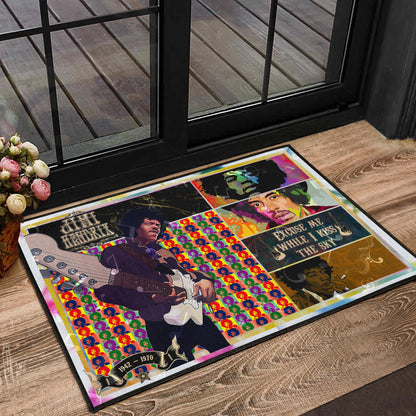 Jimi Hendrix Door Mat Singer Home Decor Custom For Fans NT050601
