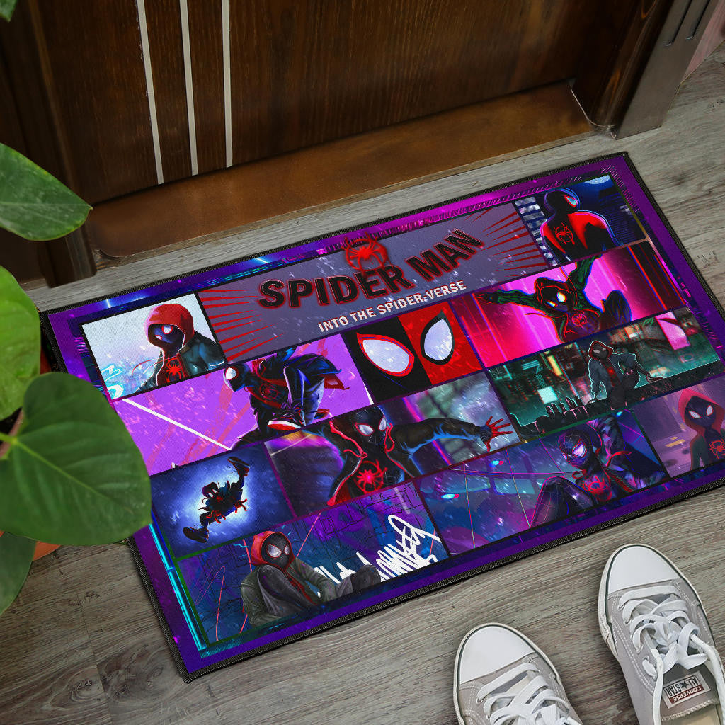 Spider Man Into Spiderverse Door Mat Movie Home Decor Custom For Fans NT050402