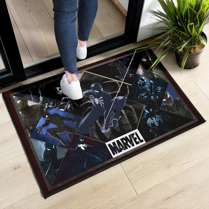 Black Spider Man Door Mat Movie Home Decor Custom For Fans NT051101