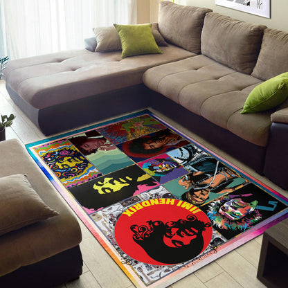 Jimi Hendrix Area Rug Singer Home Decor Custom For Fans NT050502