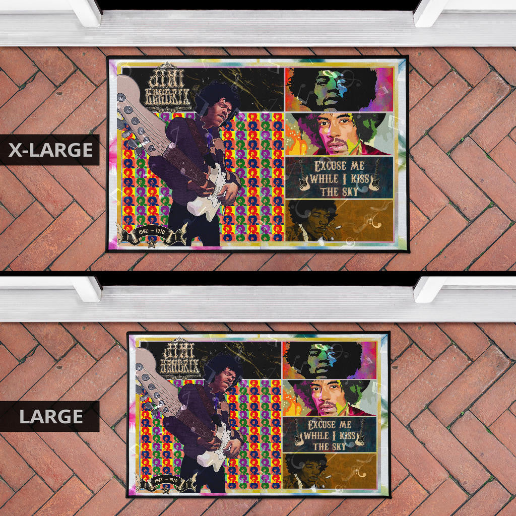 Jimi Hendrix Door Mat Singer Home Decor Custom For Fans NT050601