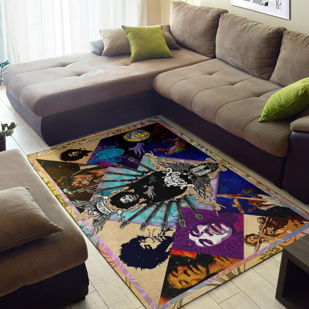 Jimi Hendrix Area Rug Singer Home Decor Custom For Fans NT051001