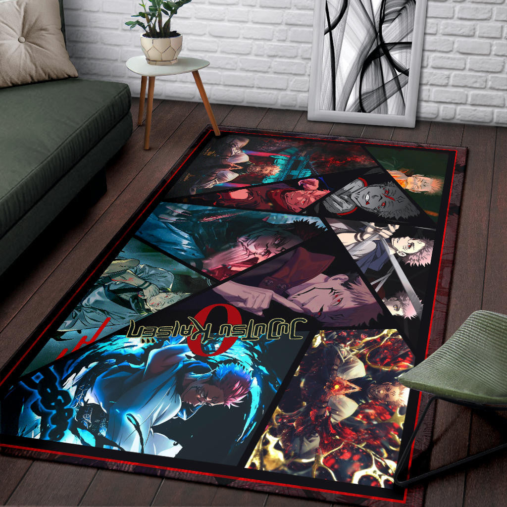 Ryomen Sukuna Jujutsu Kaisen Area Rug Anime Home Decor Custom For Fans NA052303
