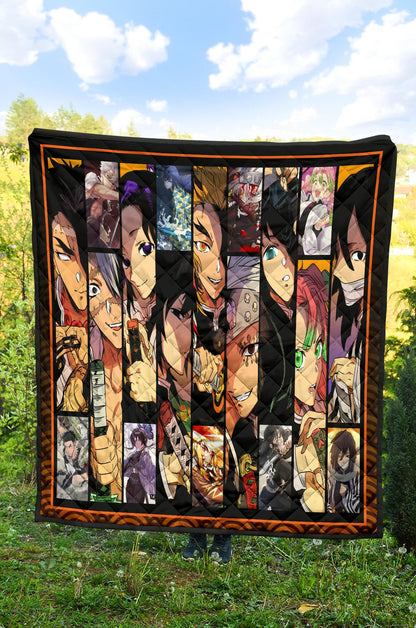 Hashira Strongest Characters Demon Slayer Area Rug Anime Home Decor Custom For Fans NA052001