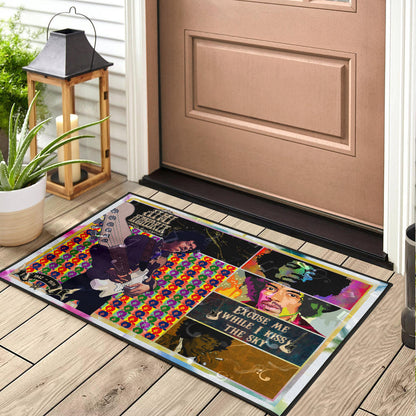 Jimi Hendrix Door Mat Singer Home Decor Custom For Fans NT050601
