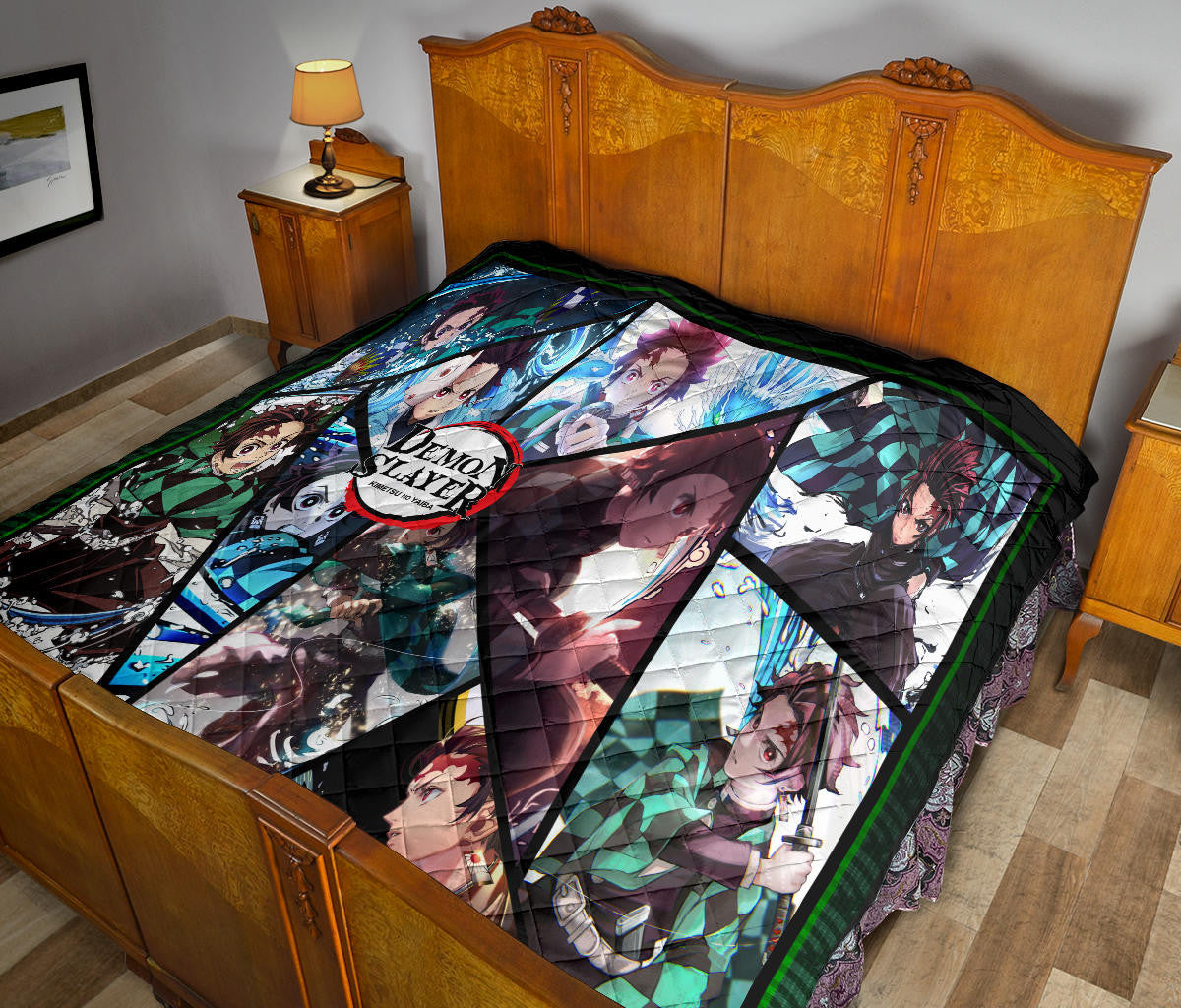 Tanjiro Kamado Demon Slayer Area Rug Anime Home Decor Custom For Fans NA052006