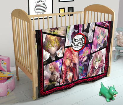 Mitsuri Kanroji Love Hashira Demon Slayer Area Rug Anime Home Decor Custom For Fans NA052004