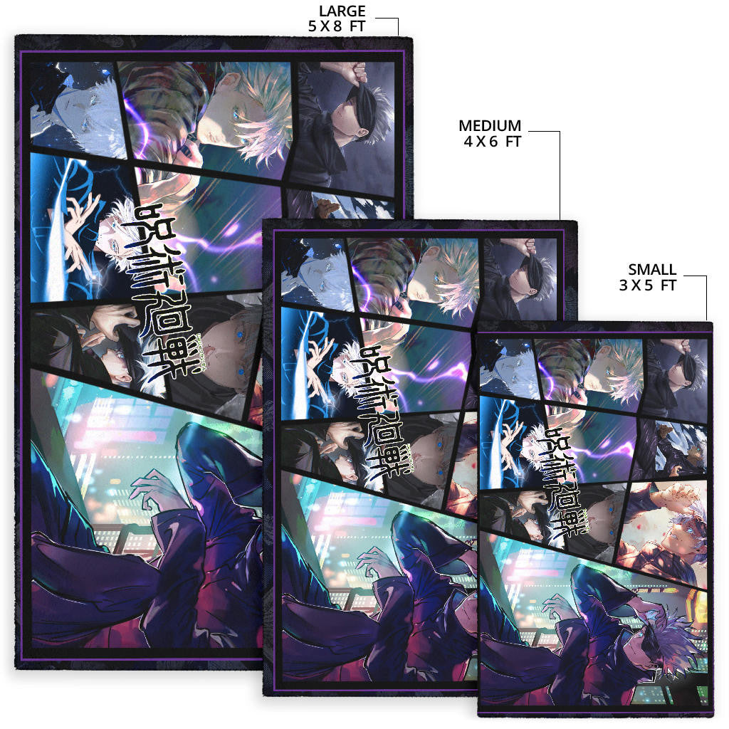 Satoru Gojo Jujutsu Kaisen Area Rug Anime Home Decor Custom For Fans NA052001