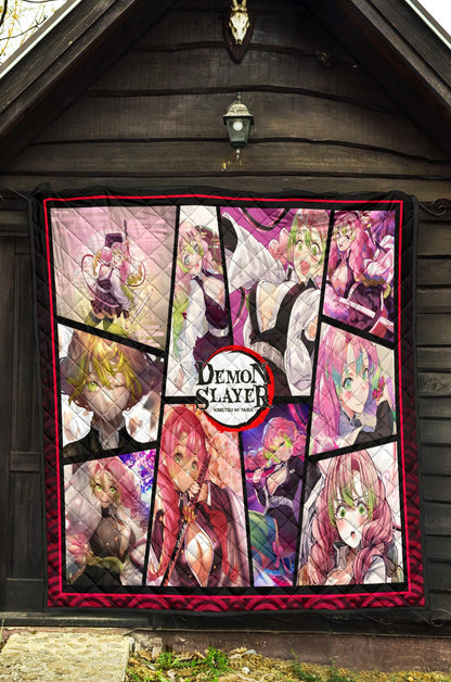 Mitsuri Kanroji Love Hashira Demon Slayer Area Rug Anime Home Decor Custom For Fans NA052004