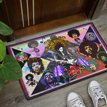Jimi Hendrix Door Mat Singer Home Decor Custom For Fans NT051104