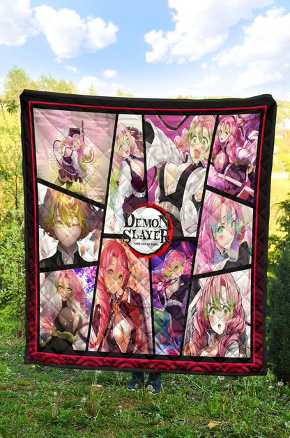 Mitsuri Kanroji Love Hashira Demon Slayer Area Rug Anime Home Decor Custom For Fans NA052004