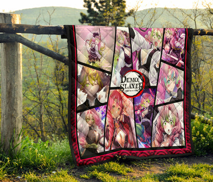 Mitsuri Kanroji Love Hashira Demon Slayer Area Rug Anime Home Decor Custom For Fans NA052004